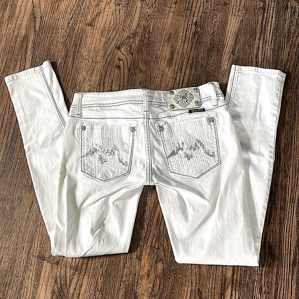 White Miss Me Size27w DenimSkinnyJeans.